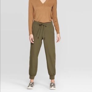 Olive joggers. Barely worn. Size medium